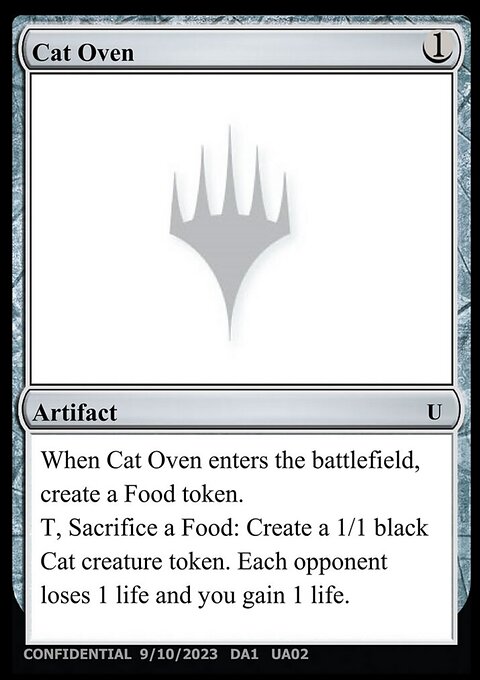 Cat Oven, Unknown Event #UA02a, Magic: The Gathering card