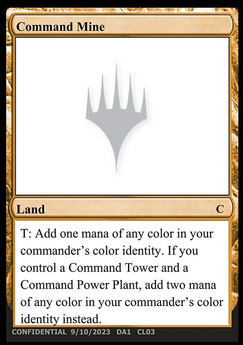 Command Mine, Unknown Event #CL03b, Magic: The Gathering card