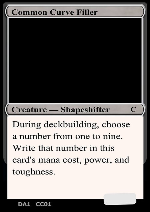 Common Curve Filler, Unknown Event #CC01, Magic: The Gathering card