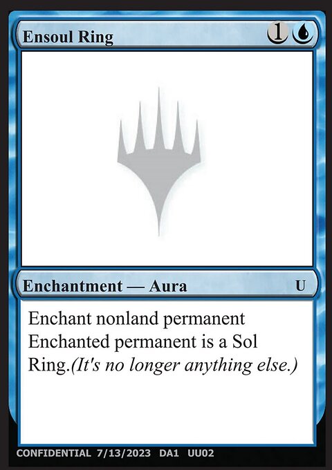 Ensoul Ring, Unknown Event #UU02a, Magic: The Gathering card