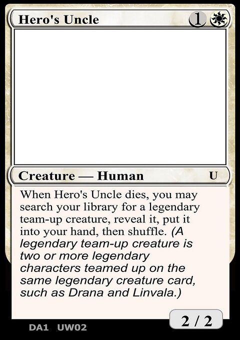 Hero's Uncle, Unknown Event #UW02b, Magic: The Gathering card