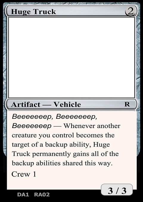 Huge Truck, Unknown Event #RA02b, Magic: The Gathering card