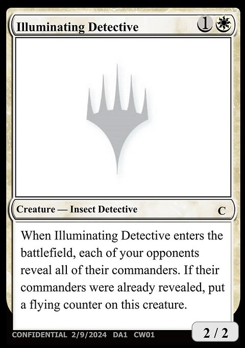 Illuminating Detective, Unknown Event #CW01, Magic: The Gathering card