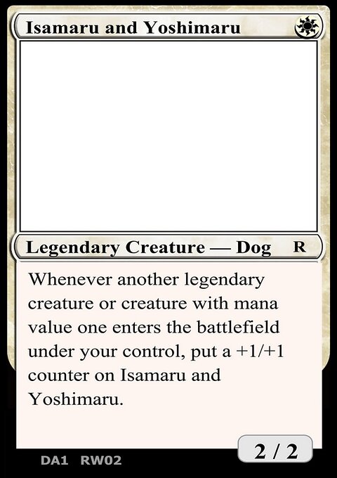Isamaru and Yoshimaru, Unknown Event #RW02b, Magic: The Gathering card