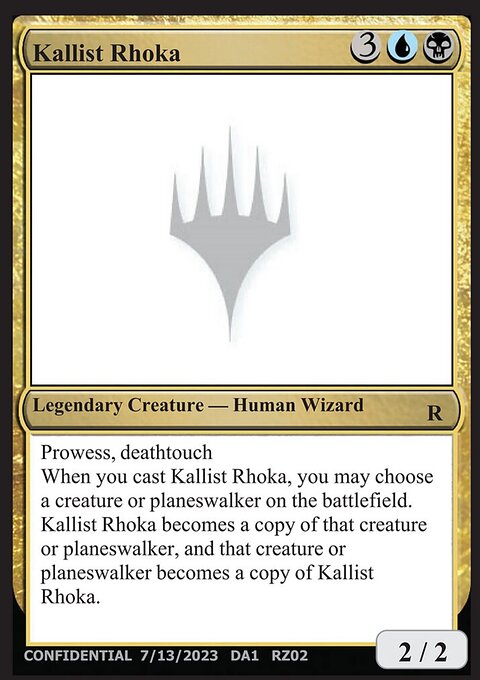 Kallist Rhoka, Unknown Event #RZ02a, Magic: The Gathering card