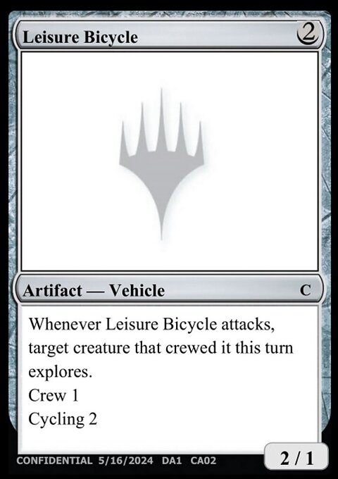 Leisure Bicycle, Unknown Event #CA02a, Magic: The Gathering card