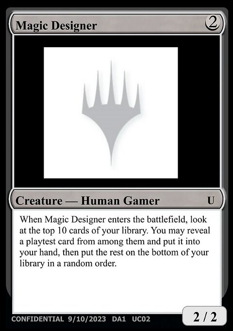 Magic Designer, Unknown Event #UC02, Magic: The Gathering card