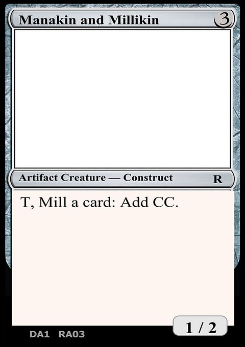 Manakin and Millikin, Unknown Event #RA03c, Magic: The Gathering card