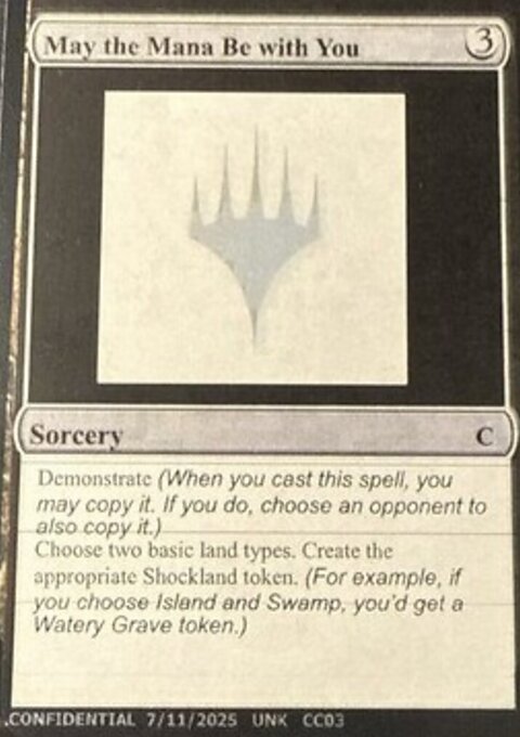 May the Mana Be with You, Unknown Event #CC03, Magic: The Gathering card