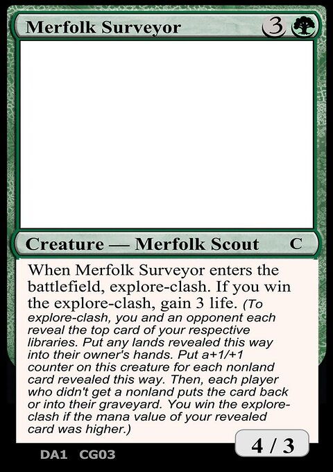 Merfolk Surveyor, Unknown Event #CG03d, Magic: The Gathering card