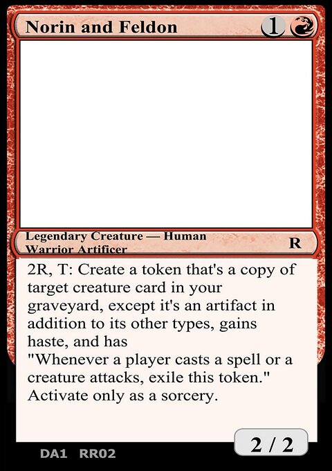 Norin and Feldon, Unknown Event #RR02, Magic: The Gathering card