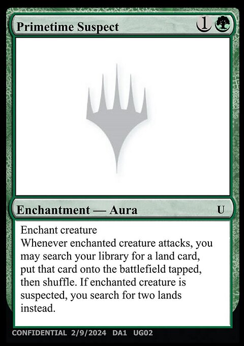 Primetime Suspect, Unknown Event #UG02a, Magic: The Gathering card