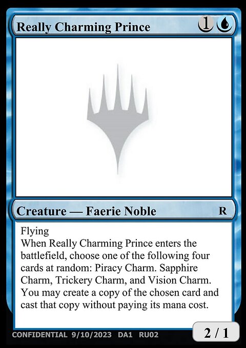 Really Charming Prince, Unknown Event #RU02d, Magic: The Gathering card