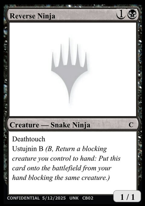 Reverse Ninja, Unknown Event #CB02, Magic: The Gathering card