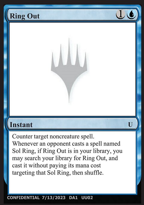 Ring Out, Unknown Event #UU02b, Magic: The Gathering card