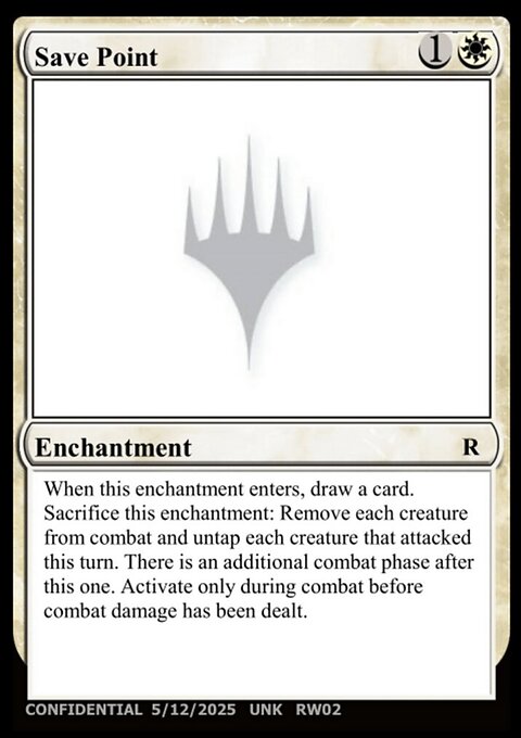 Save Point, Unknown Event #RW02d, Magic: The Gathering card