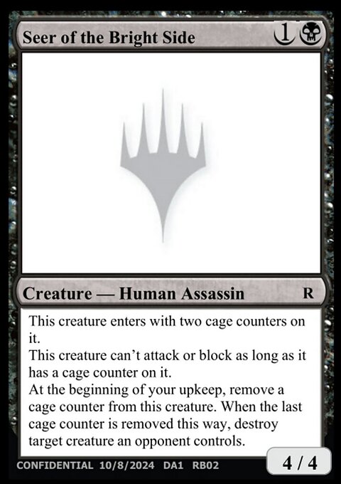 Seer of the Bright Side, Unknown Event #RB02, Magic: The Gathering card
