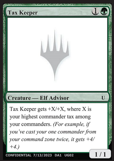 Tax Keeper, Unknown Event #UG02b, Magic: The Gathering card