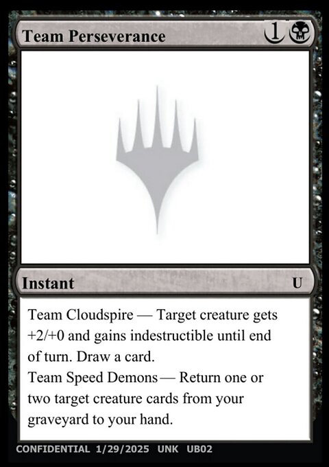 Team Perseverance, Unknown Event #UB02d, Magic: The Gathering card