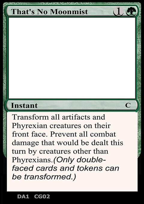 That's No Moonmist, Unknown Event #CG02b, Magic: The Gathering card