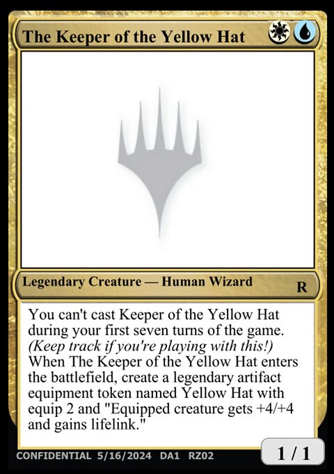 The Keeper of the Yellow Hat, Unknown Event #RZ02b, Magic: The Gathering card