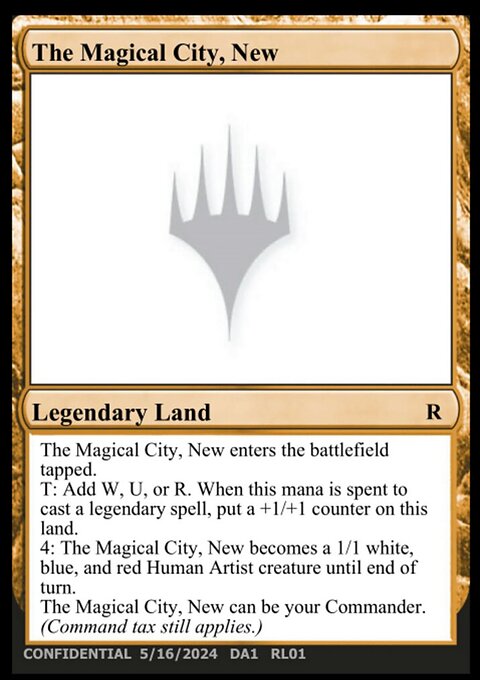 The Magical City, New, Unknown Event #RL01b, Magic: The Gathering card