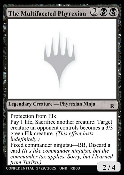The Multifaceted Phyrexian, Unknown Event #RB03, Magic: The Gathering card