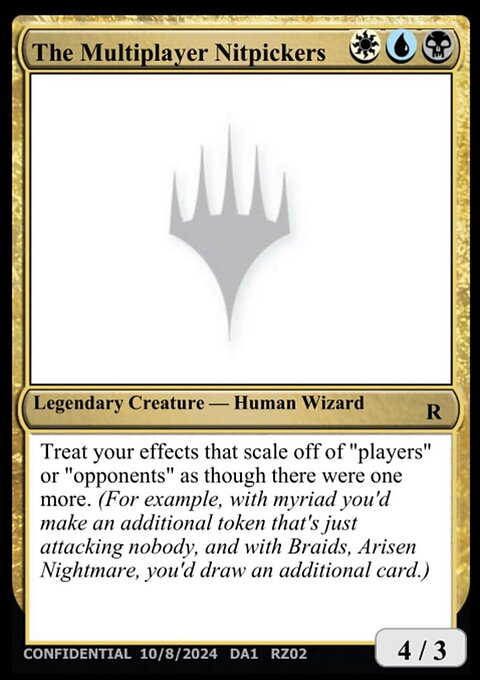 The Multiplayer Nitpickers, Unknown Event #RZ02d, Magic: The Gathering card