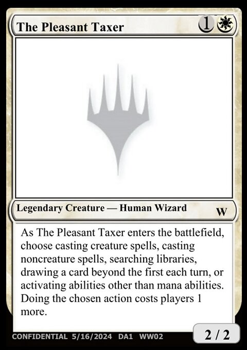 The Pleasant Taxer, Unknown Event #WW02, Magic: The Gathering card