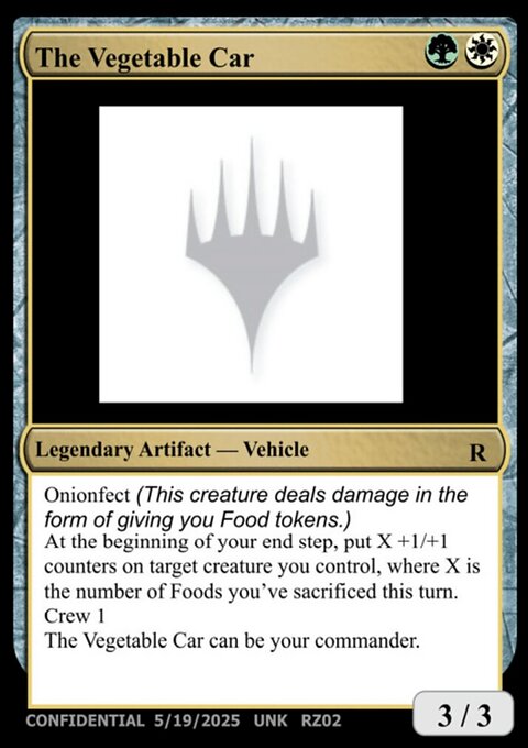 The Vegetable Car, Unknown Event #RZ02, Magic: The Gathering card