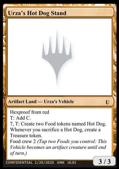 Urza's Hot Dog Stand, Unknown Event #UL01b, Magic: The Gathering card