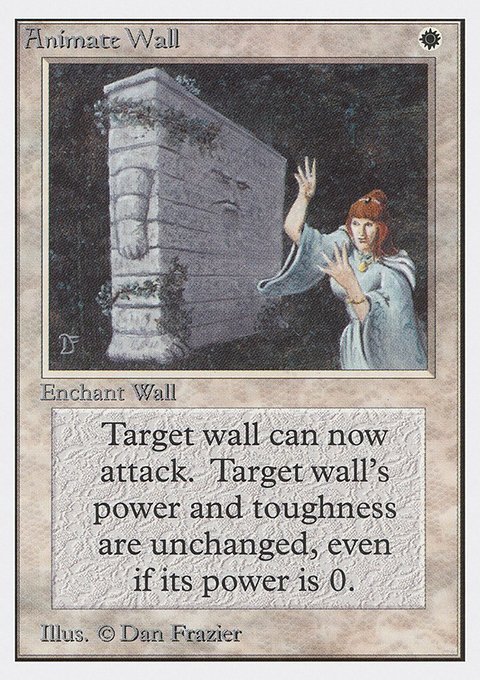 Animate Wall, Unlimited Edition #1, Magic: The Gathering card