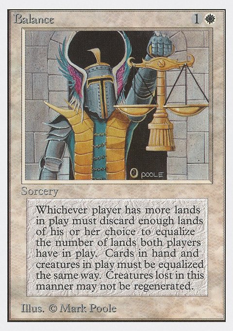 Balance, Unlimited Edition #3, Magic: The Gathering card