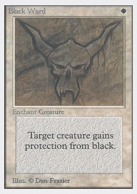 Black Ward, Unlimited Edition #5, Magic: The Gathering card