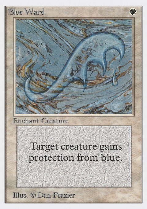Blue Ward, Unlimited Edition #8, Magic: The Gathering card
