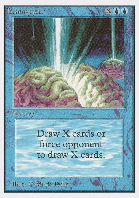 Braingeyser, Unlimited Edition #51, Magic: The Gathering card
