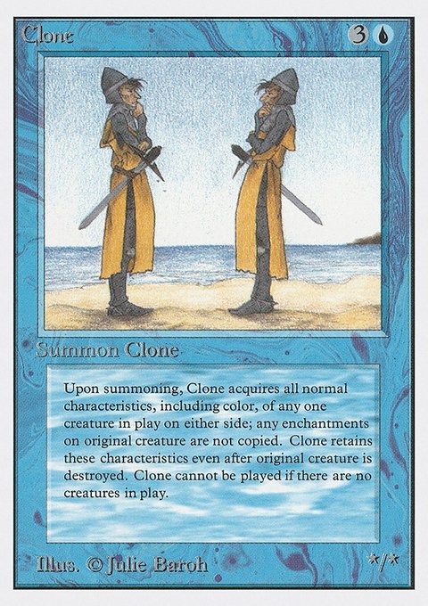 Clone, Unlimited Edition #52, Magic: The Gathering card