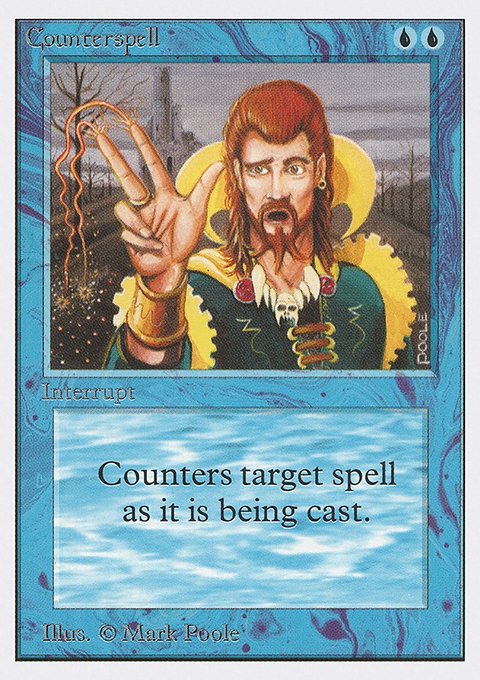 Counterspell, Unlimited Edition #55, Magic: The Gathering card