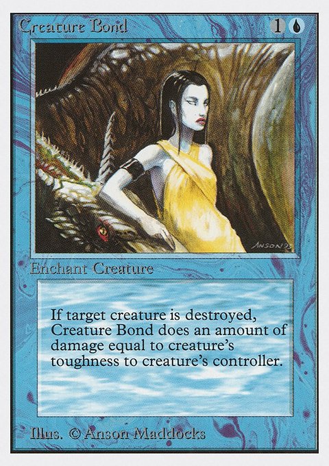 Creature Bond, Unlimited Edition #56, Magic: The Gathering card