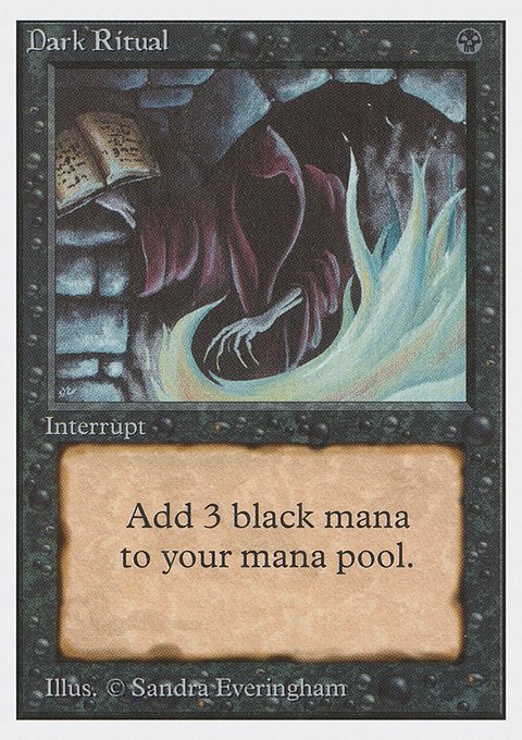 Dark Ritual, Unlimited Edition #99, Magic: The Gathering card