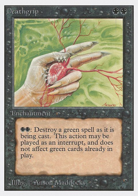Deathgrip, Unlimited Edition #101, Magic: The Gathering card