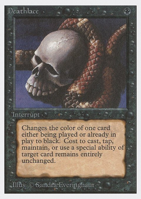 Deathlace, Unlimited Edition #102, Magic: The Gathering card