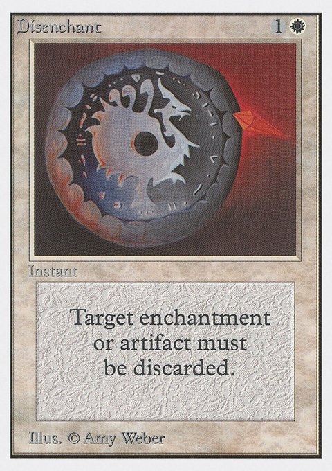 Disenchant, Unlimited Edition #19, Magic: The Gathering card