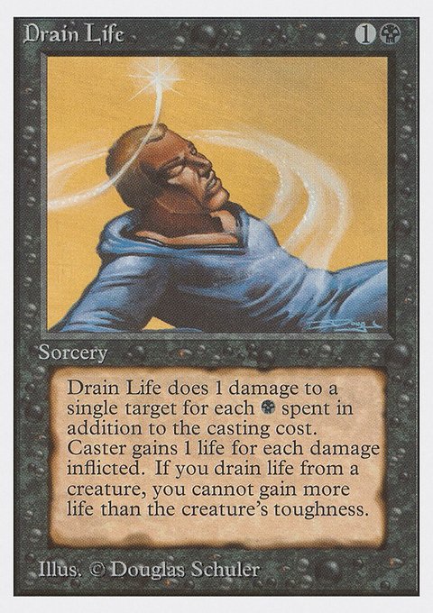 Drain Life, Unlimited Edition #106, Magic: The Gathering card