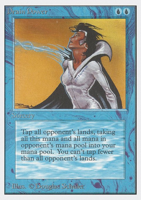 Drain Power, Unlimited Edition #57, Magic: The Gathering card