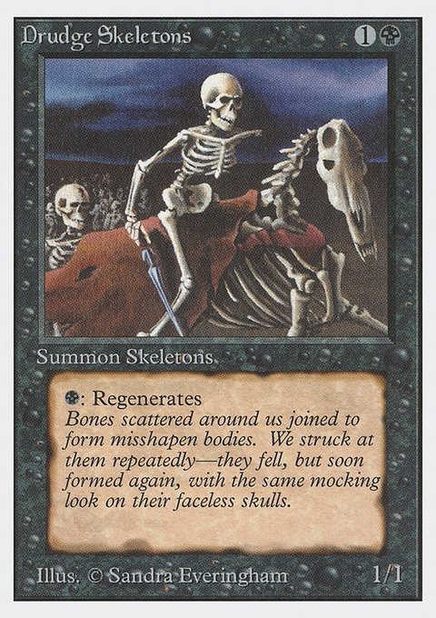 Drudge Skeletons, Unlimited Edition #107, Magic: The Gathering card