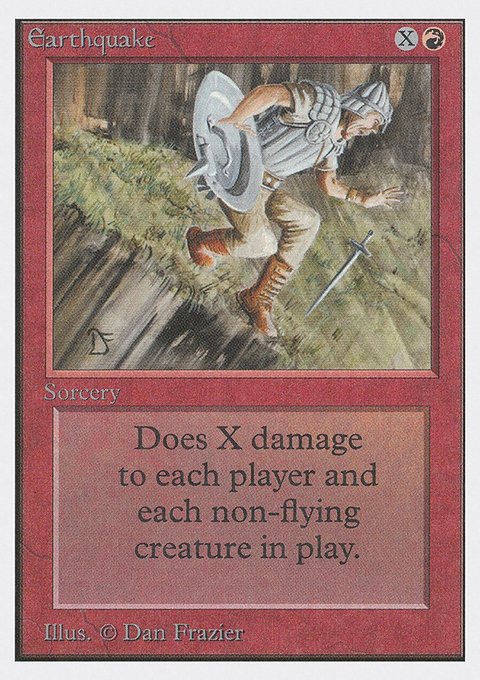 Earthquake, Unlimited Edition #147, Magic: The Gathering card