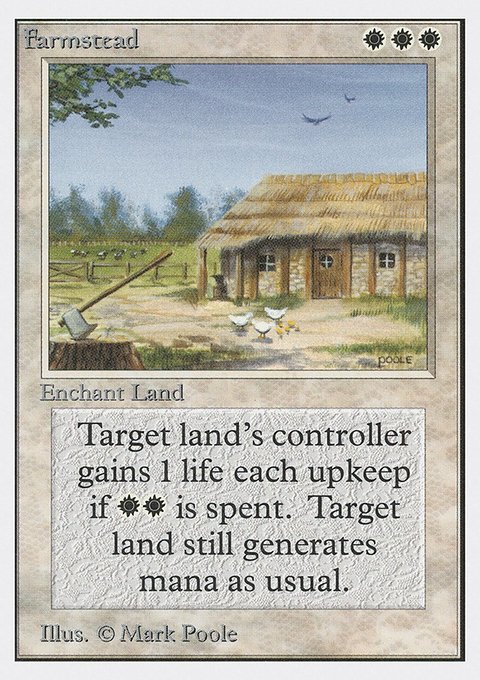 Farmstead, Unlimited Edition #20, Magic: The Gathering card