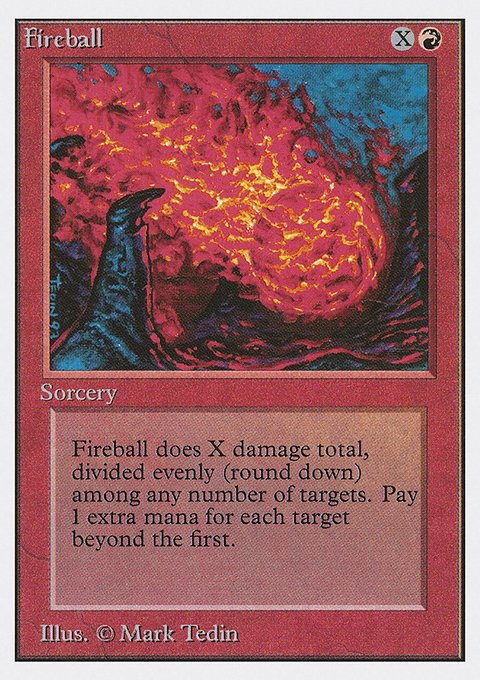 Fireball, Unlimited Edition #150, Magic: The Gathering card