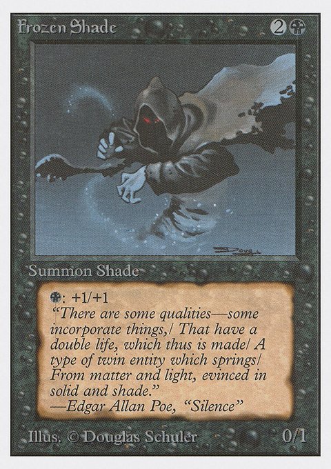 Frozen Shade, Unlimited Edition #110, Magic: The Gathering card